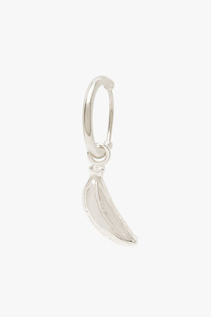 Banana earring silver