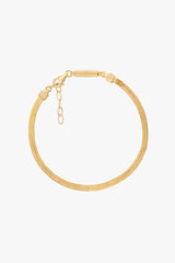 Snake chain bracelet gold plated