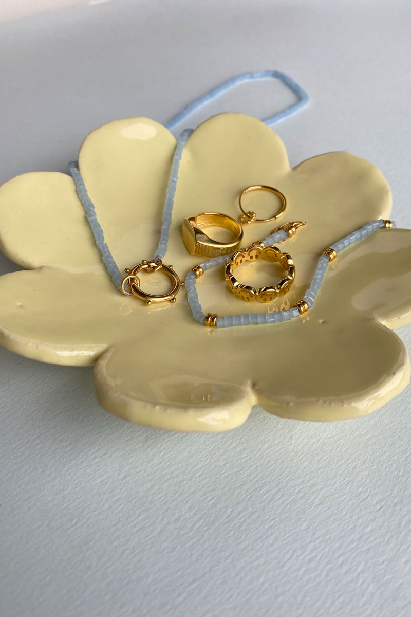 Ceramic flower jewellery plate PANSY x WILDTHINGS
