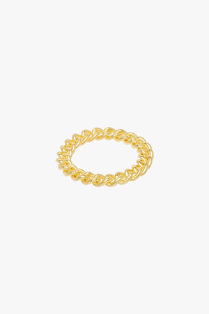 Chain ring gold plated