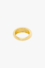 Classic dome ring gold plated