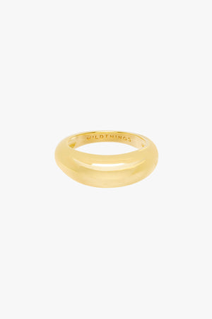 Classic dome ring gold plated