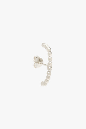 Dotted ear jacket silver