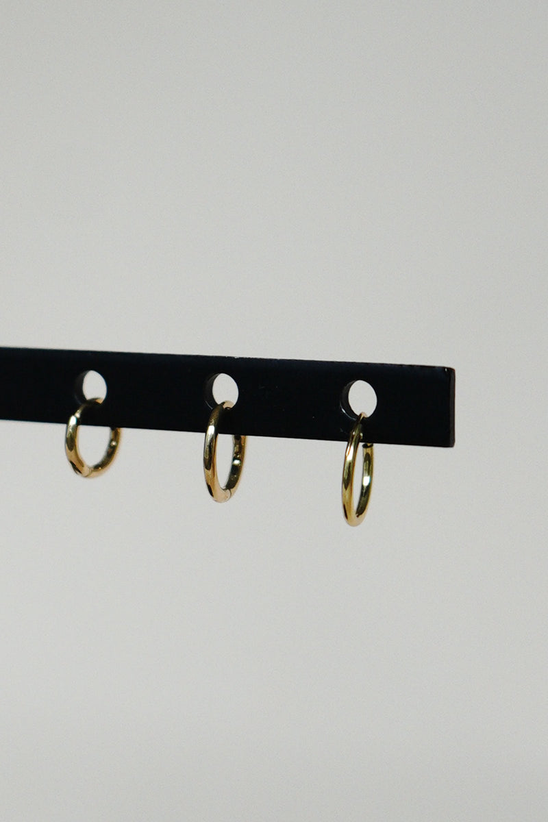 Basic wild hoop gold plated (13mm)