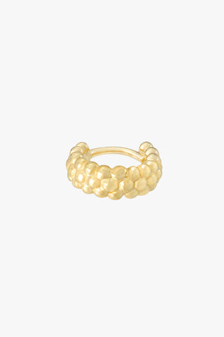 Bubble huggie gold plated