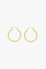 Dots hoop gold plated 23mm