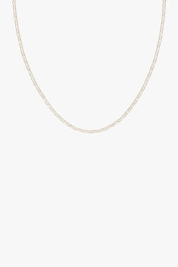 Flat chain necklace silver (35cm)