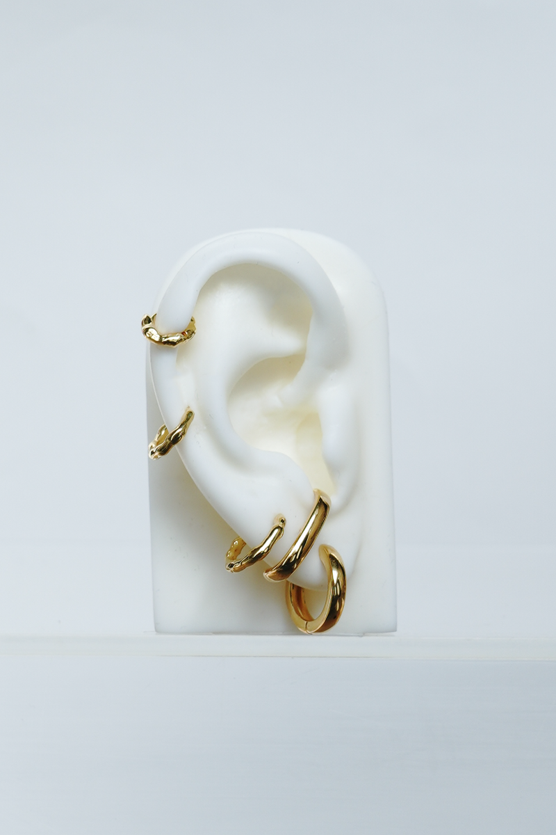 Classic ear jacket gold plated
