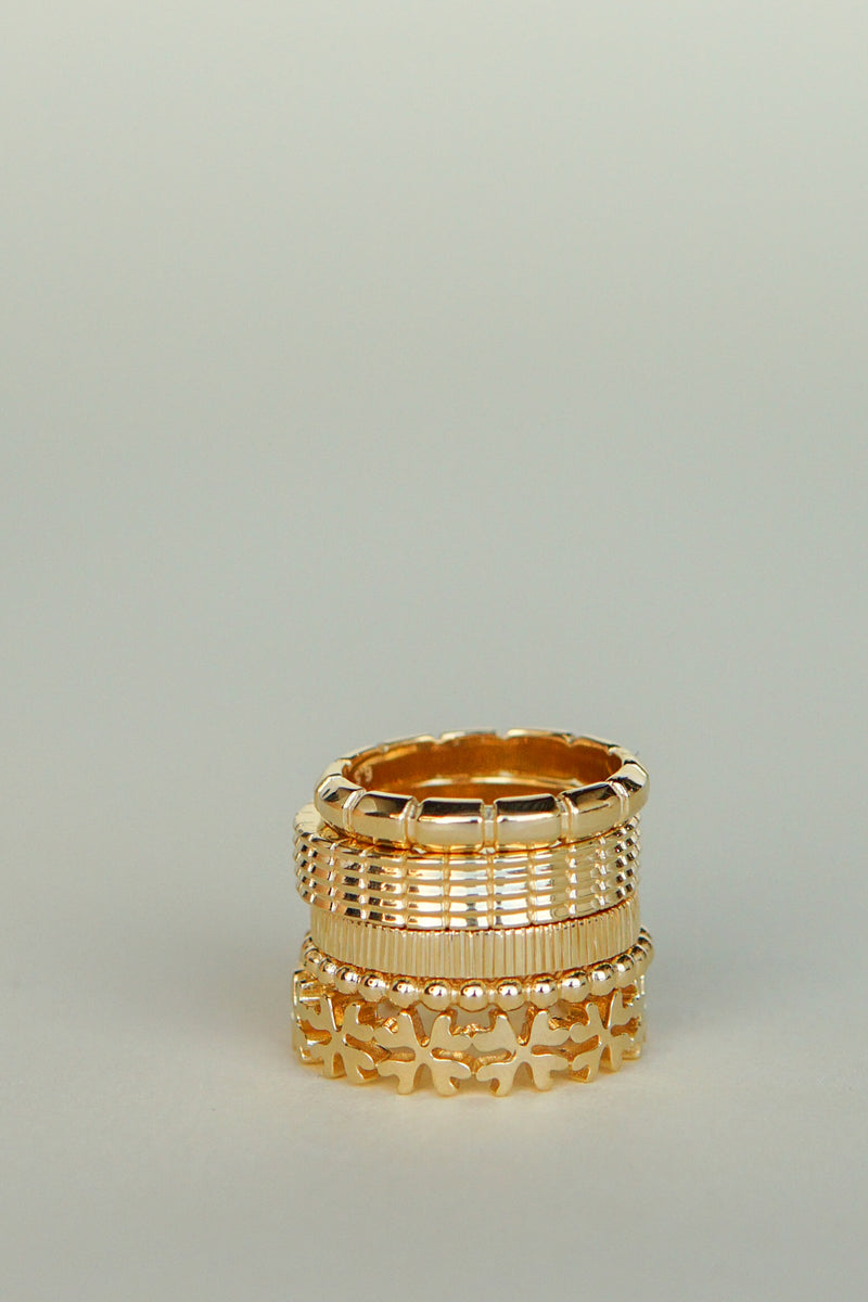Vacance ring gold plated