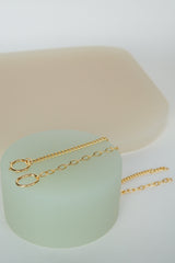 Curb clasp chain gold plated