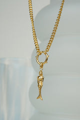 Curb clasp chain gold plated