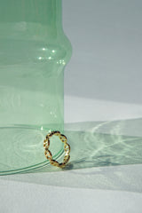 Chunky chain ring gold plated