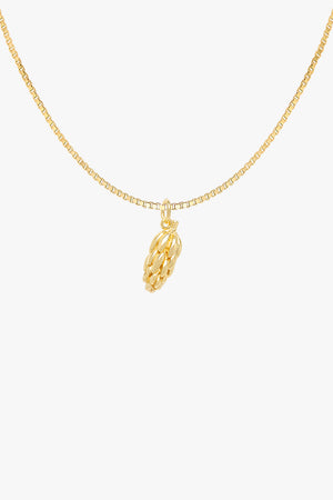 Go bananas necklace gold plated