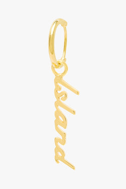 Island earring gold plated