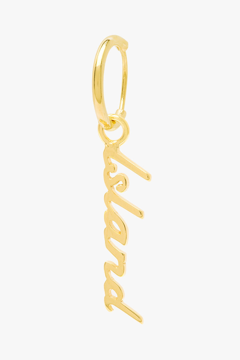 Island earring gold plated