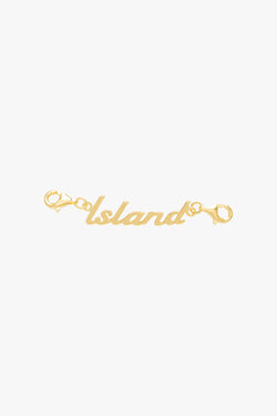 Island pendant gold plated