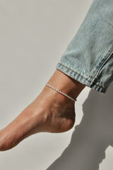 Pearl anklet silver