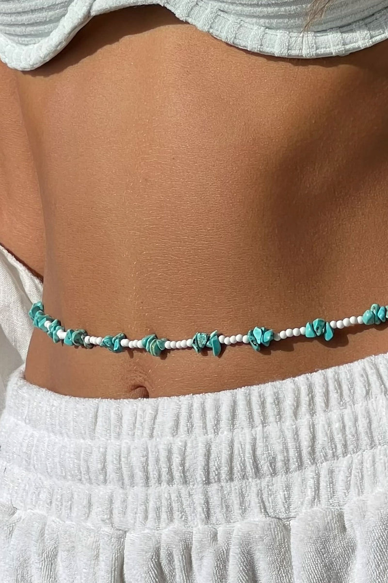 Mediterranean belly chain silver