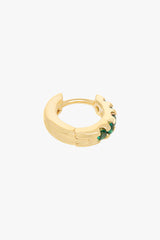 Rain forest huggie gold plated