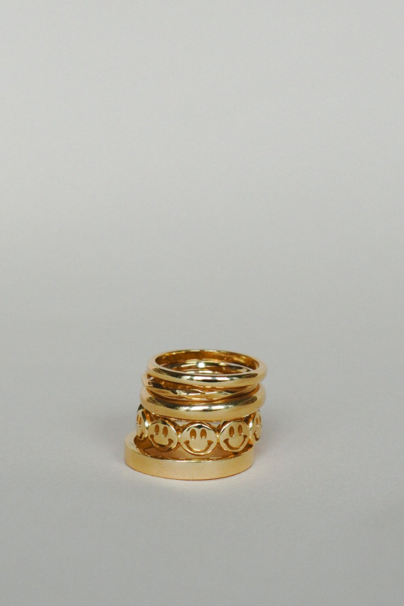 Small band ring gold plated