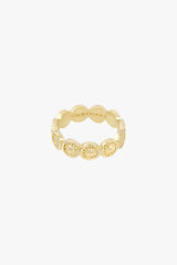 Sun mintage ring gold plated