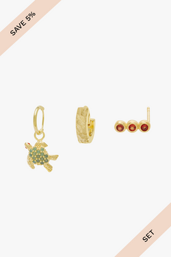 Sea elements set gold plated