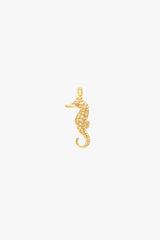 Seahorse necklace gold plated
