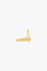 Stacking dots stud earring gold plated