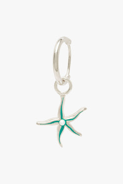 Starfish earring silver
