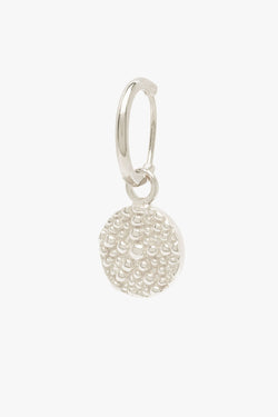Starfish pattern coin earring silver