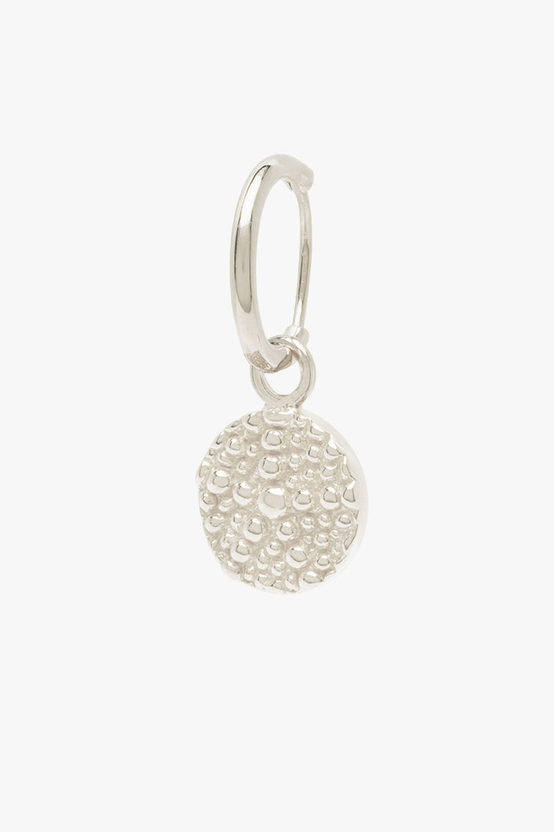 Starfish pattern coin earring silver