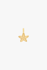 Starfish stud earring gold plated