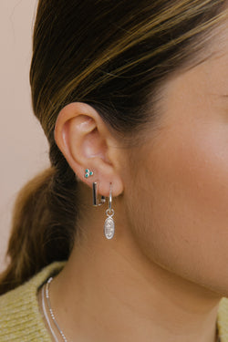 Tropical earring silver