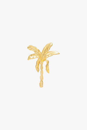 Under the palms stud earring gold plated