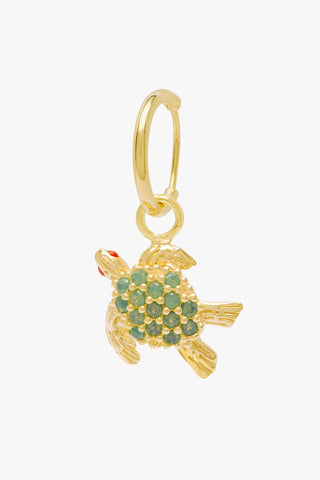 Under the sea turtle earring gold plated