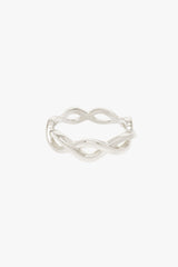 Waves ring silver