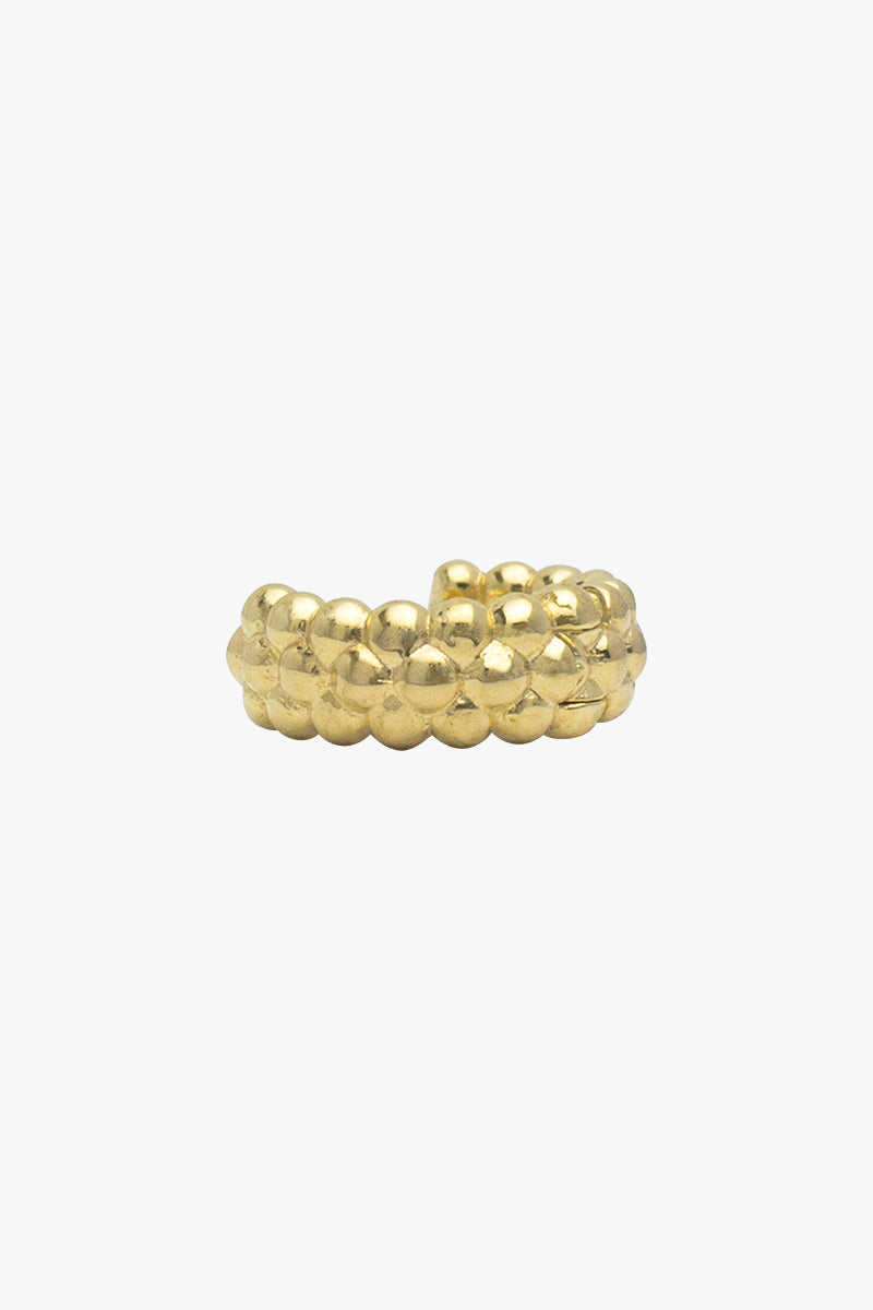 Bubble huggie gold plated