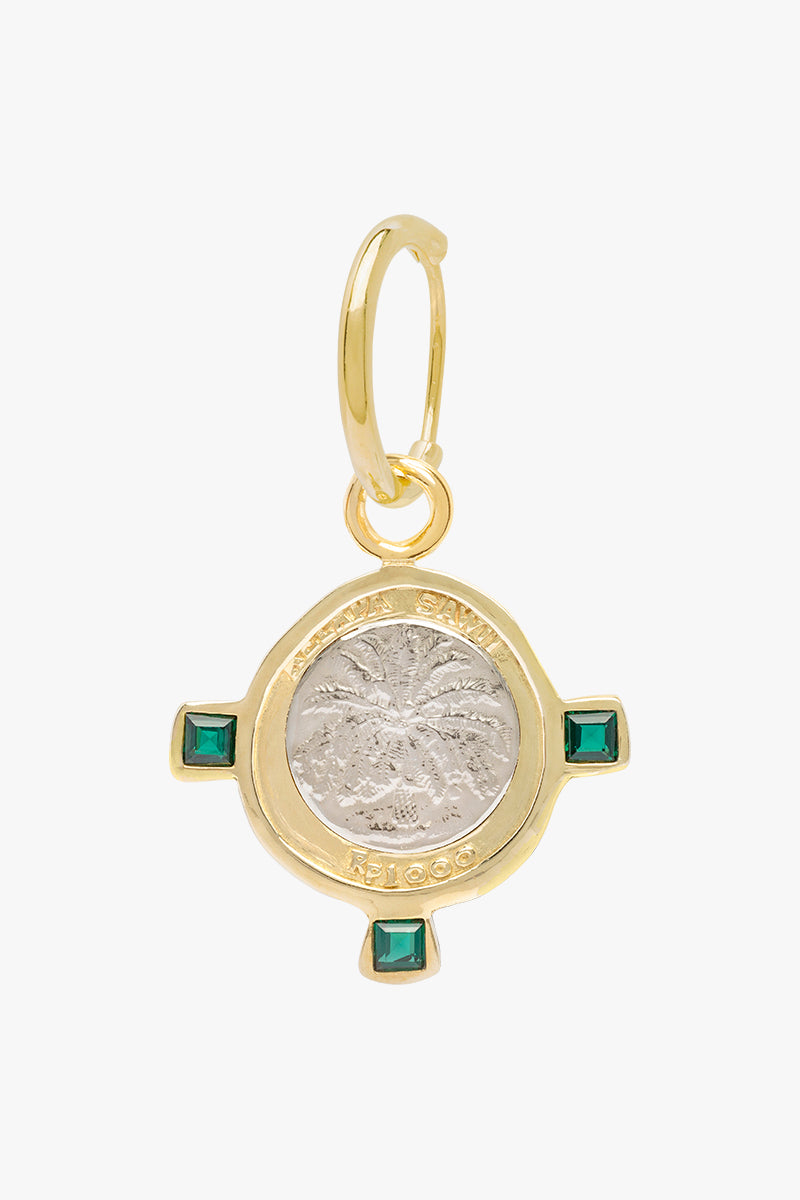 Bali coin earring gold plated