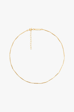 Small bar necklace gold plated (36cm)