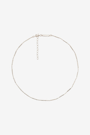 Small bar necklace silver (36cm)