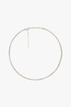 Snake chain necklace silver (36cm)