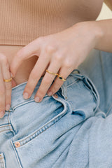 Vacance ring gold plated