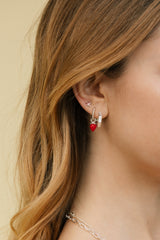 Multi berry stud silver