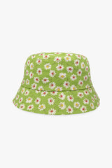 Green flower bucket hat