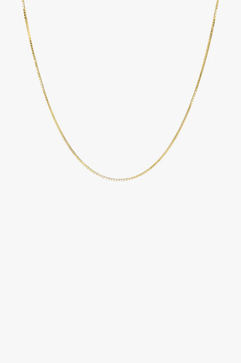 Box choker gold plated (36cm)