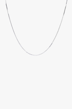 Box choker silver (36cm)