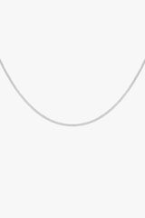 Curb chain necklace silver (45cm or 55cm)