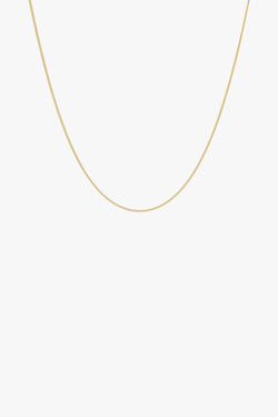 Curb chain necklace gold plated (45cm & 55cm)
