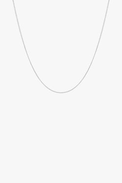 Curb chain necklace silver (45cm or 55cm)