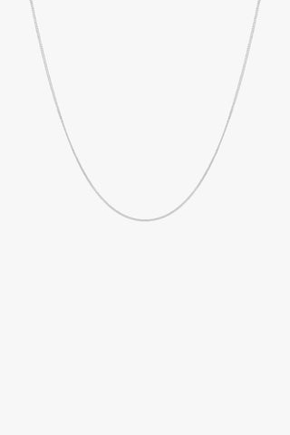 Curb chain necklace silver (45cm or 55cm)
